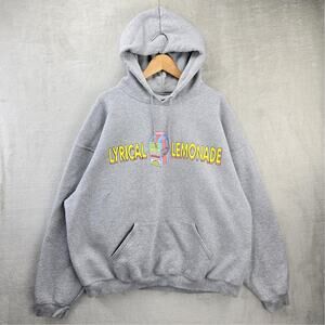 Lyrical Lemonade Hoodie Mens XXL Gray Everyday Essentials Sweatshirt Hip Hop